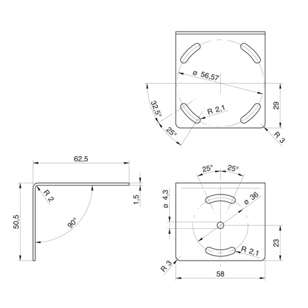 10159906 | Fixation bracket VeriSens® 2, фото 2