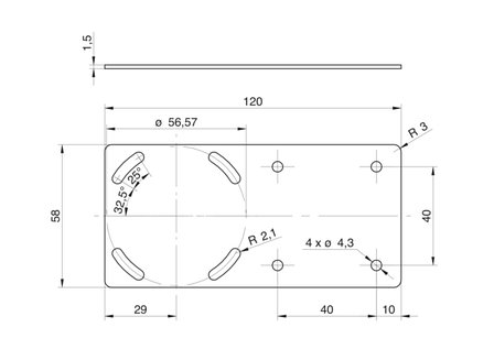 10159905 | Fixation bracket VeriSens® 1, фото 2