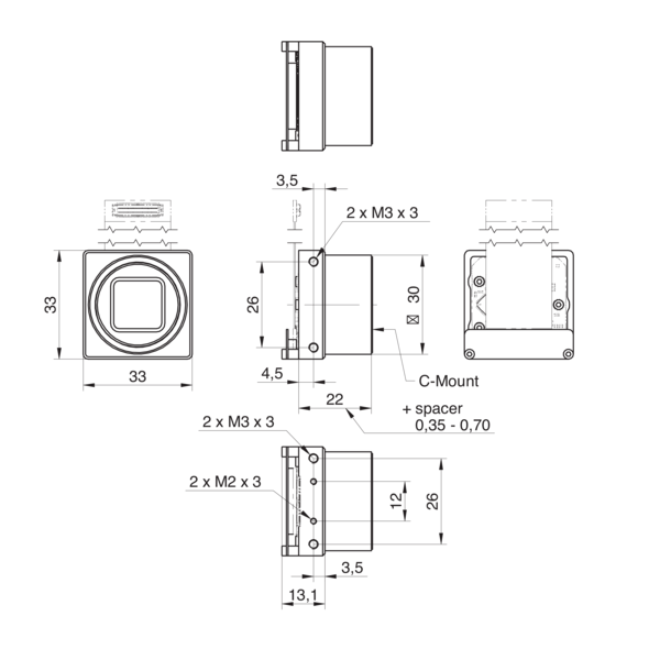 11097369 | MX C-Mount Kit Mono - фото 2 - id-p104595614