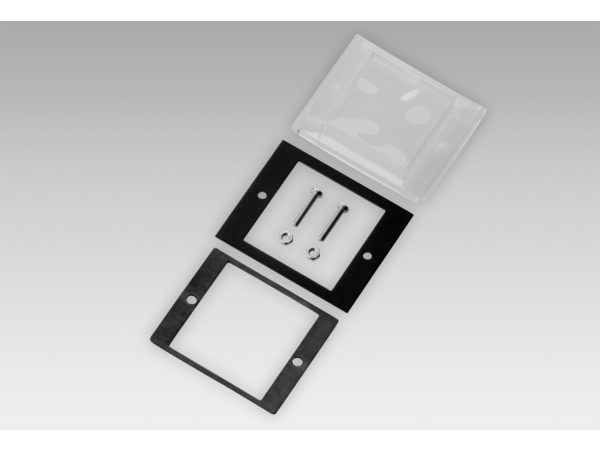 10125138 | Front panel with transparent protective cover, for socket box 50 x 50 mm (Z 100.02A)