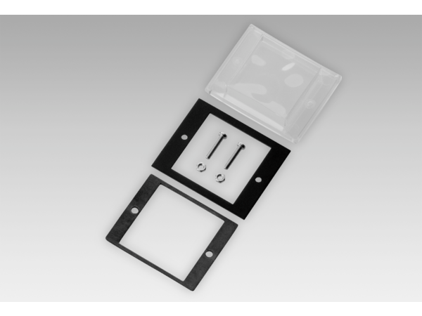 10125138 | Front panel with transparent protective cover, for socket box 50 x 50 mm (Z 100.02A), фото 2