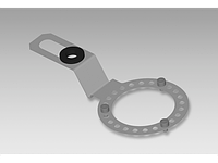 11071506 | Torque arm T5, adjustable length, for bolt 3/8" with plastic clip and screws