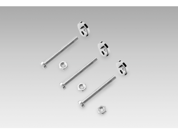 10117668 | Set of eccentric fixings for mounting clamp (10117667): 3x eccentric fixings, screws and nuts
