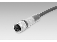 10132540 | Female connector M12, 4-pin, straight, A-coded, 2 m