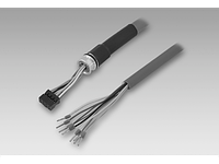 11071187 | Connection cable with FCI, 8-pin / wire end sleeves, 0.6 m