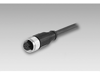 10127844 | Connection cable 2 m shielded with female connector M12, 8-pin, straight (ESG 34FH0200G)