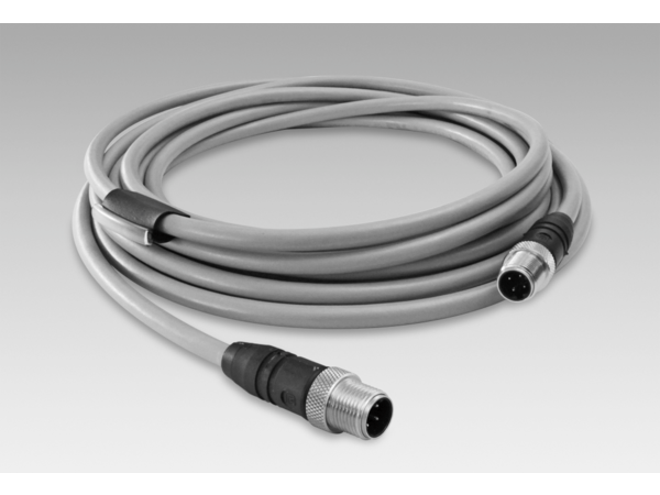 11034355 | Cable connector M12, 4-pin, on both sides, D-coded, 5 m cable (Z 185.E05)