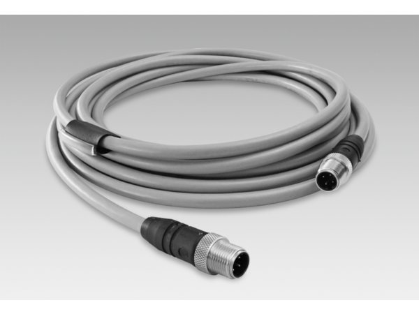 11202560 | Cable connector M12, 4-pin, on both sides, D-coded, 10 m cable (Z 185.E10)