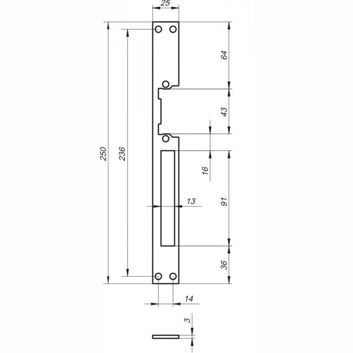 Электрозащелка LOB RE54NDF-L - фото 3 - id-p104597258