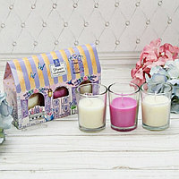 Подарочный набор свечей «Цветущего настроения» ваниль