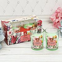 Подарочный набор свечей «Любви и радости» цветочный микс