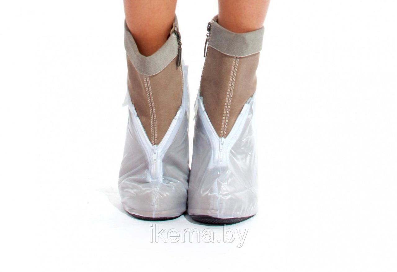 Чехлы грязезащитные для женской обуви на каблуках, размер L - фото 4 - id-p104671990