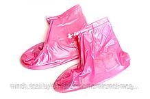Чехлы грязезащитные для женской обуви 
без каблука, размер XL, цвет розовый, фото 2