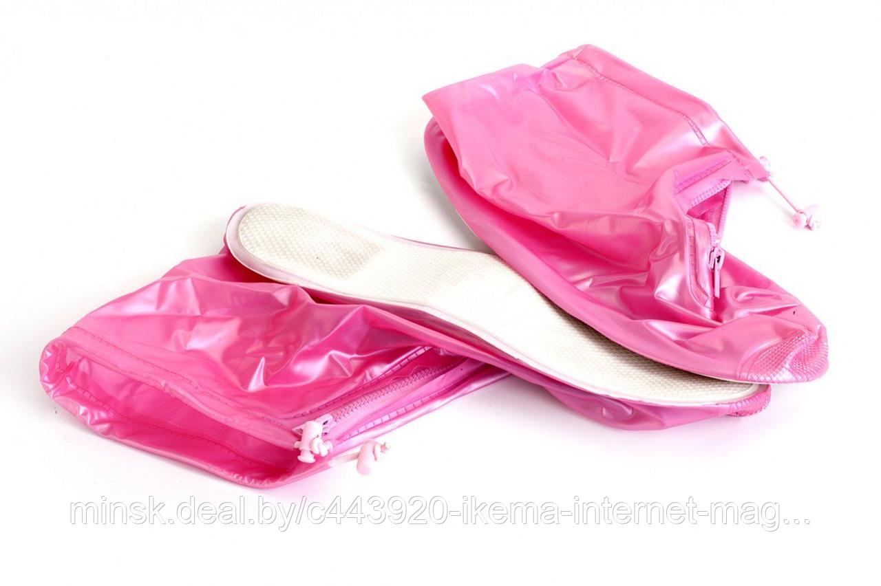 Чехлы грязезащитные для женской обуви без каблука, размер XL, цвет розовый - фото 6 - id-p104671997