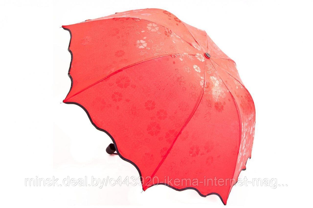 Зонт с проявляющимся рисунком, красный - фото 5 - id-p104671998
