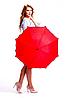 Зонт с проявляющимся рисунком, красный, фото 4