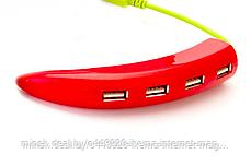 Разветвитель USB «ПЕРЧИК», красный, фото 2