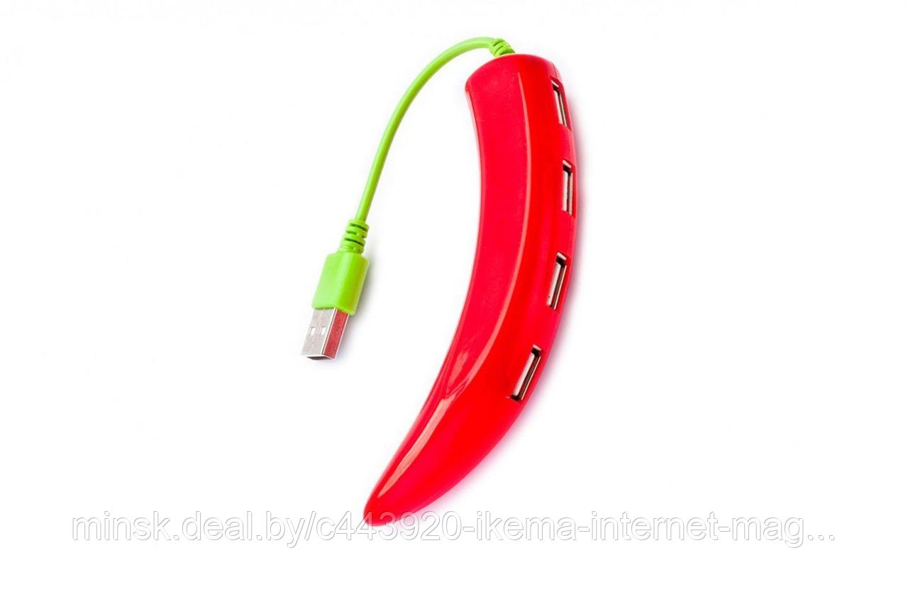 Разветвитель USB «ПЕРЧИК», красный - фото 5 - id-p104672011