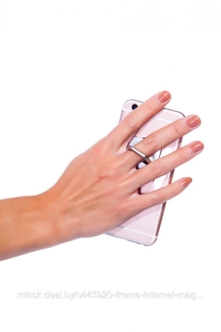 Кольцо-держатель и подставка для телефона и планшета, черное - фото 2 - id-p104672014