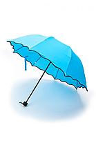 Зонт с проявляющимся рисунком голубой (диаметр купола 90 см), фото 3