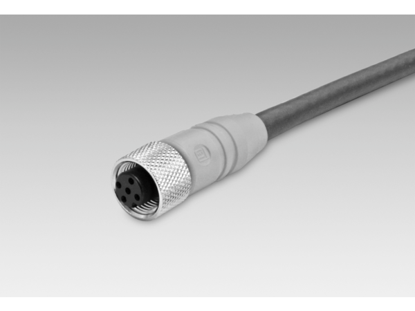 11212237 | Female connector M12, 5-pin, A-coded, 10 m cable (Z 185.P10)