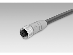 11212237 | Female connector M12, 5-pin, A-coded, 10 m cable (Z 185.P10)