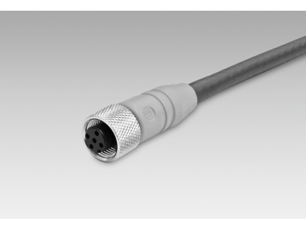 11034356 | Female connector M12, 5-pin, A-coded, 5 m cable (Z 185.P05)