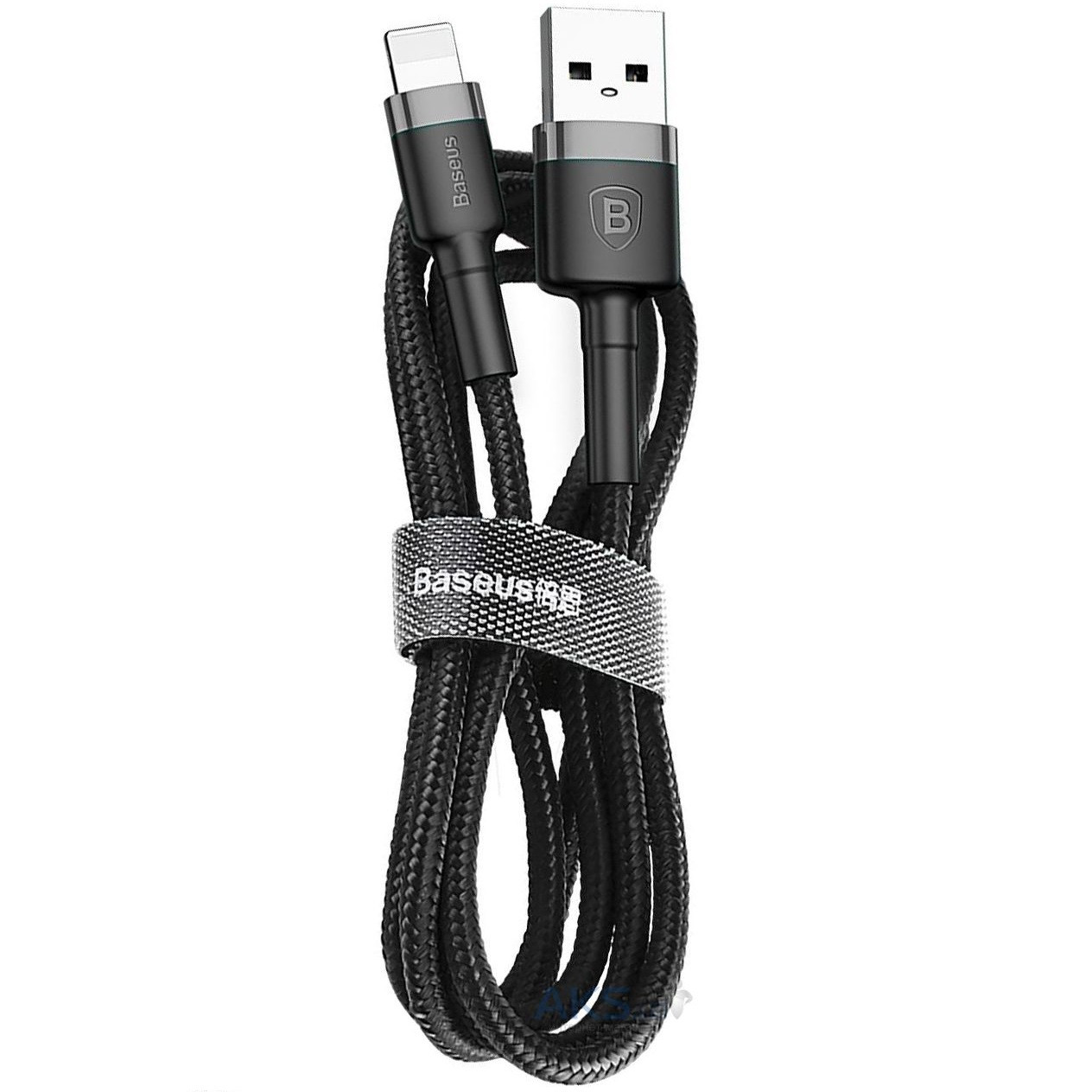 Кабель Baseus Cafule (CALKLF-BG1) USB/Lightning 1m (Grey/Black) - фото 2 - id-p104664232