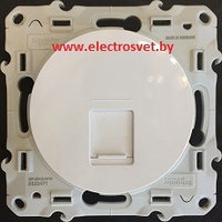 Телефонная розетка RJ12 6 контактов белый ODACE