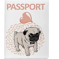 Обложка для паспорта «Мопс»