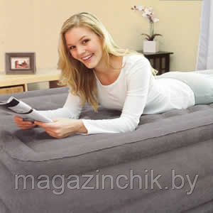 Intex 67952 Надувная ортопедическая кровать Ultra Plush Bed (встроенный электронасос) Интекс - фото 2 - id-p1274521