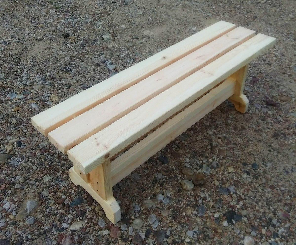 Скамья деревянная для бани