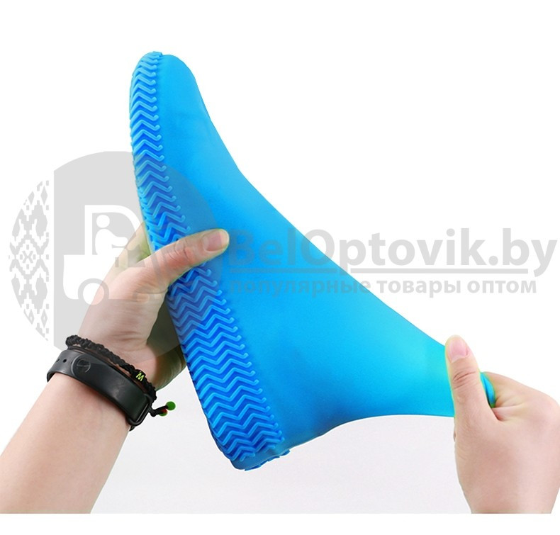 Бахилы (чехлы на обувь) от дождя и песка многоразовые силиконовые Waterproof Silicone Shoe. Суперпрочные - фото 4 - id-p104922915