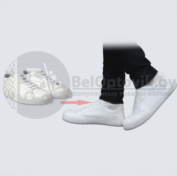 Бахилы (чехлы на обувь) от дождя и песка многоразовые силиконовые Waterproof Silicone Shoe. Суперпрочные - фото 7 - id-p104922915