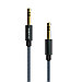 Акустический кабель BL3 jack (M) - jack(M) 3.5mm 1м. серый-металлик Borofone, фото 3