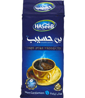 Арабский кофе Haseeb plus молотый с кардамоном, 200 гр. (Сирия)
