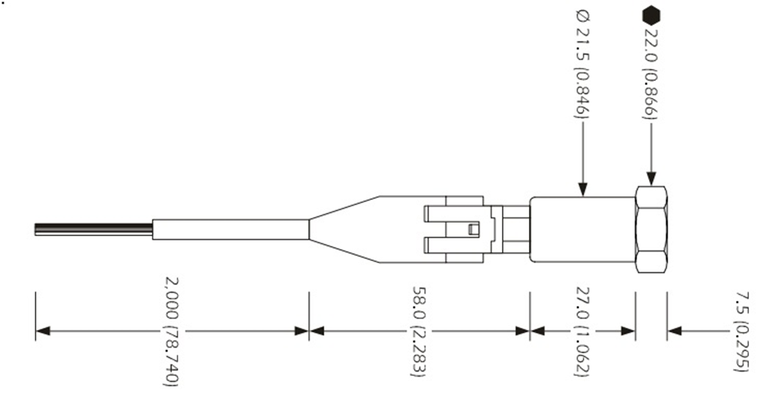 EVPT530M00 Датчик давления EVCO пьезорезистивный с выходом 4 20мА 0-10 bar 8-30 VDC female 7/16 - фото 2 - id-p104672920