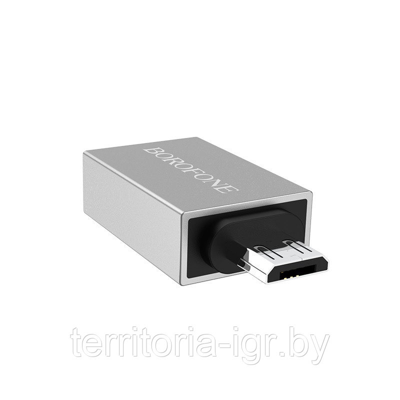 Переходник-адаптер BV2 USB-A to Micro-USB OTG Borofone - фото 3 - id-p104944880