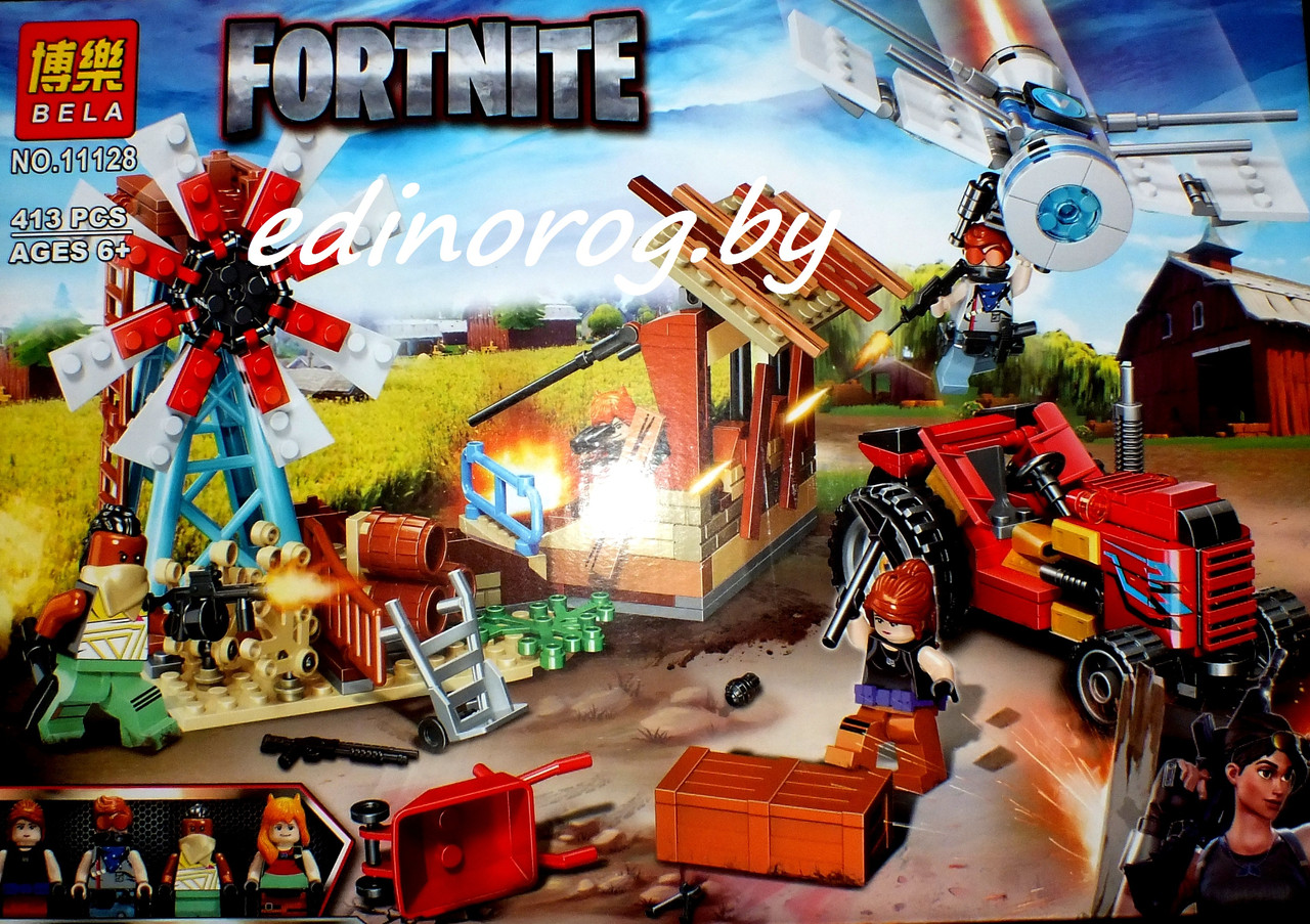 Конструктор FORTNITE Битва на ферме 413 дет. + набор в подарок