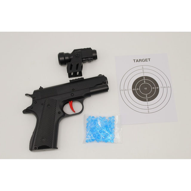 Детский пистолет 2в1 с гелиевыми пулями и мишенью 310 - фото 1 - id-p104953015