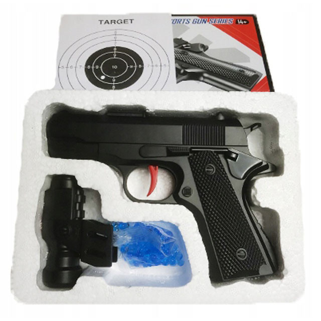 Детский пистолет 2в1 с гелиевыми пулями и мишенью 310 - фото 2 - id-p104953015