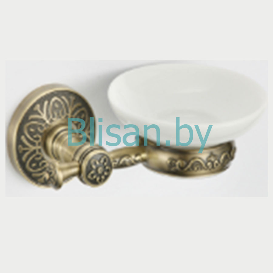 Мыльница керамическая SAVOL бронза S-005859C