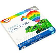 Пластилин Гамма "Классический", 12 цветов, 240г, со стеком картонная коробка