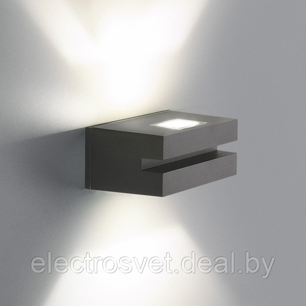 Nerey алмазный серый уличный настенный светодиодный светильник - фото 2 - id-p104963706