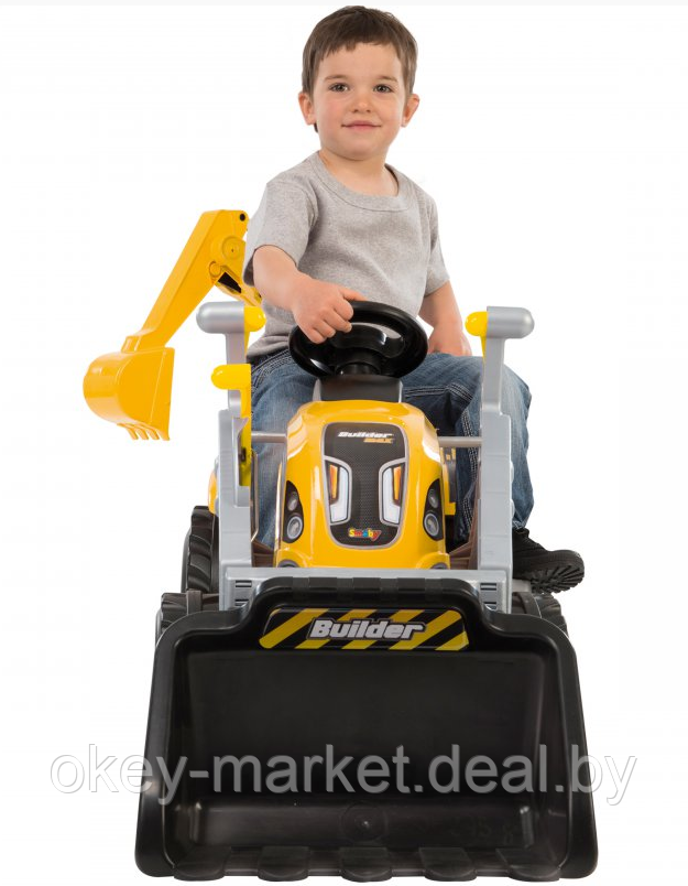Детский педальный трактор Smoby Builder MAX 710301 - фото 6 - id-p104964672