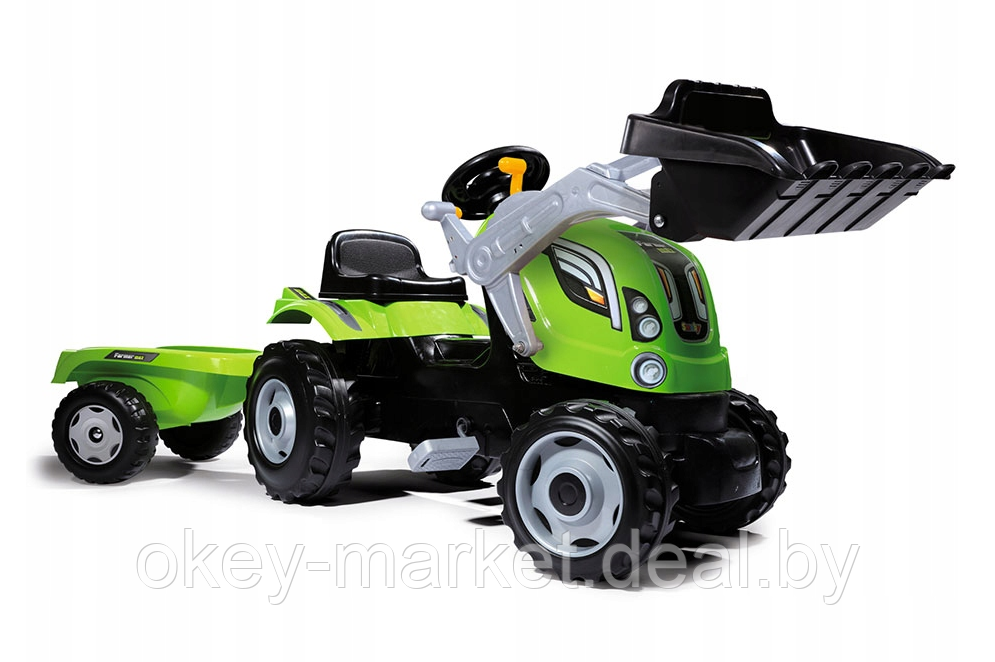 Детский педальный трактор Smoby Farmer Max 710109 - фото 2 - id-p104964696