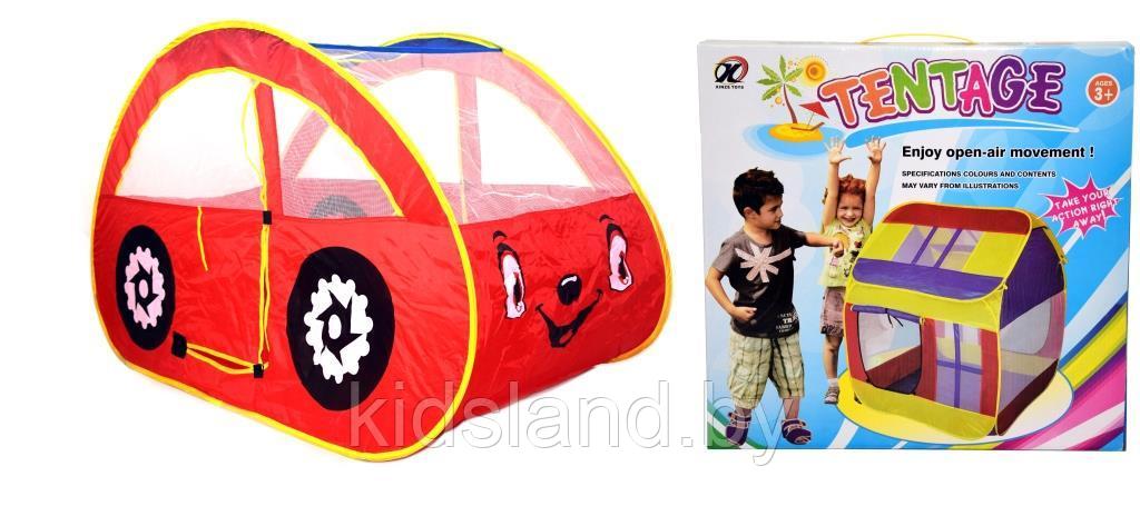 Детский игровой домик - палатка "Машинка", 131*75*81см, арт.333А-12 - фото 2 - id-p104965063