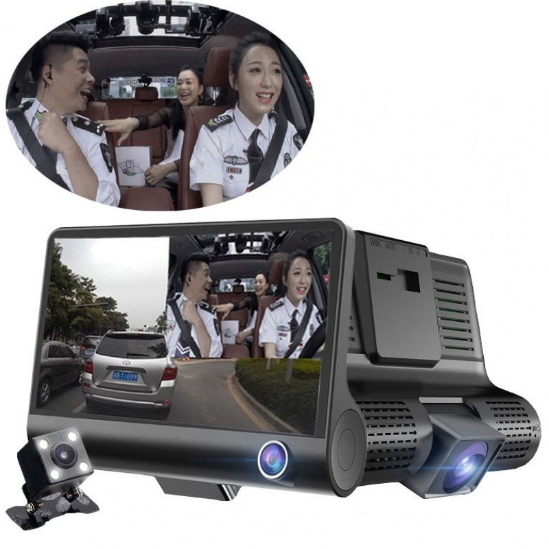 Видеорегистратор с 3 камерами Car DVR WDR Full HD 1080P