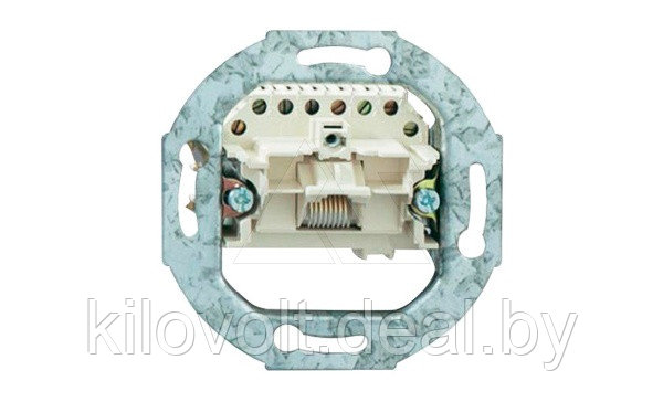 Basic 55 - Розетка 1хRJ-45 UTP CAT5E 8конт. (лицевая накладка заказывается отдельно) 13210401 - фото 1 - id-p104979023