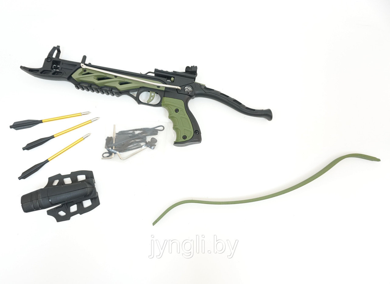 Арбалет пистолетного типа ManKung TCS1 Alligator, зеленый - фото 1 - id-p104981181